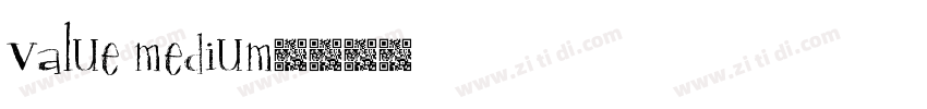 Value Medium字体转换
